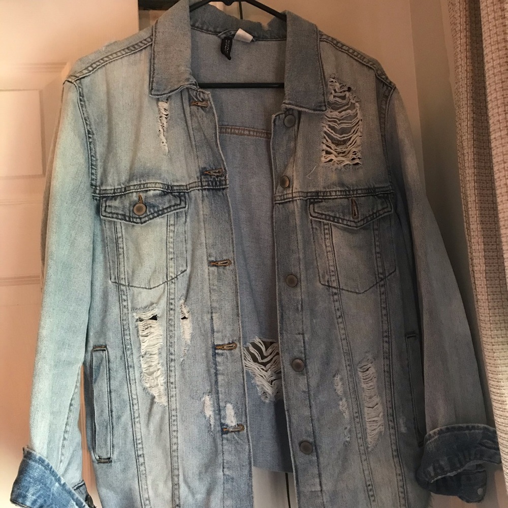 Distressed Jean Jacket